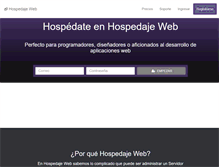 Tablet Screenshot of hospedajeweb.com